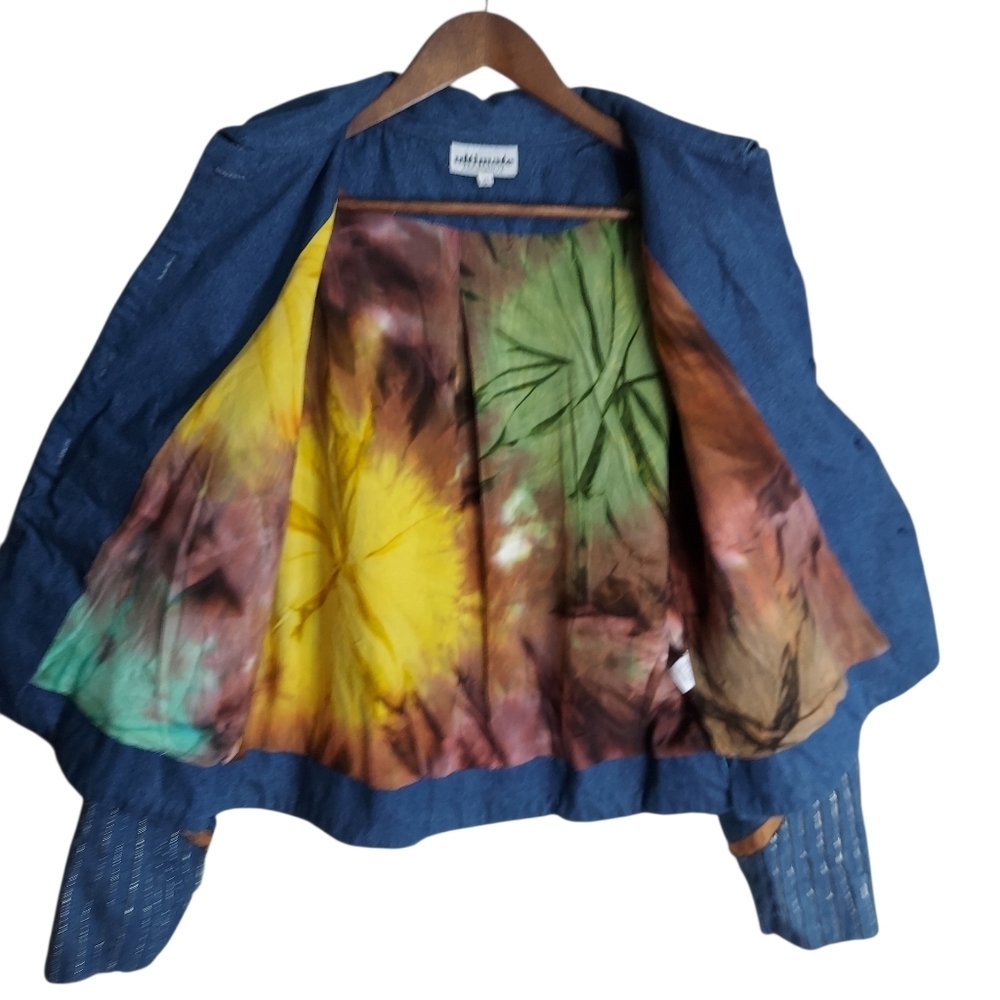 Vintage 80's 90's Ultimate Art To Wear  Denim Jacket - Picture 5 of 12